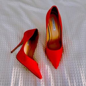 PATENT RED STILETTOS SAKS FIFTH AVE